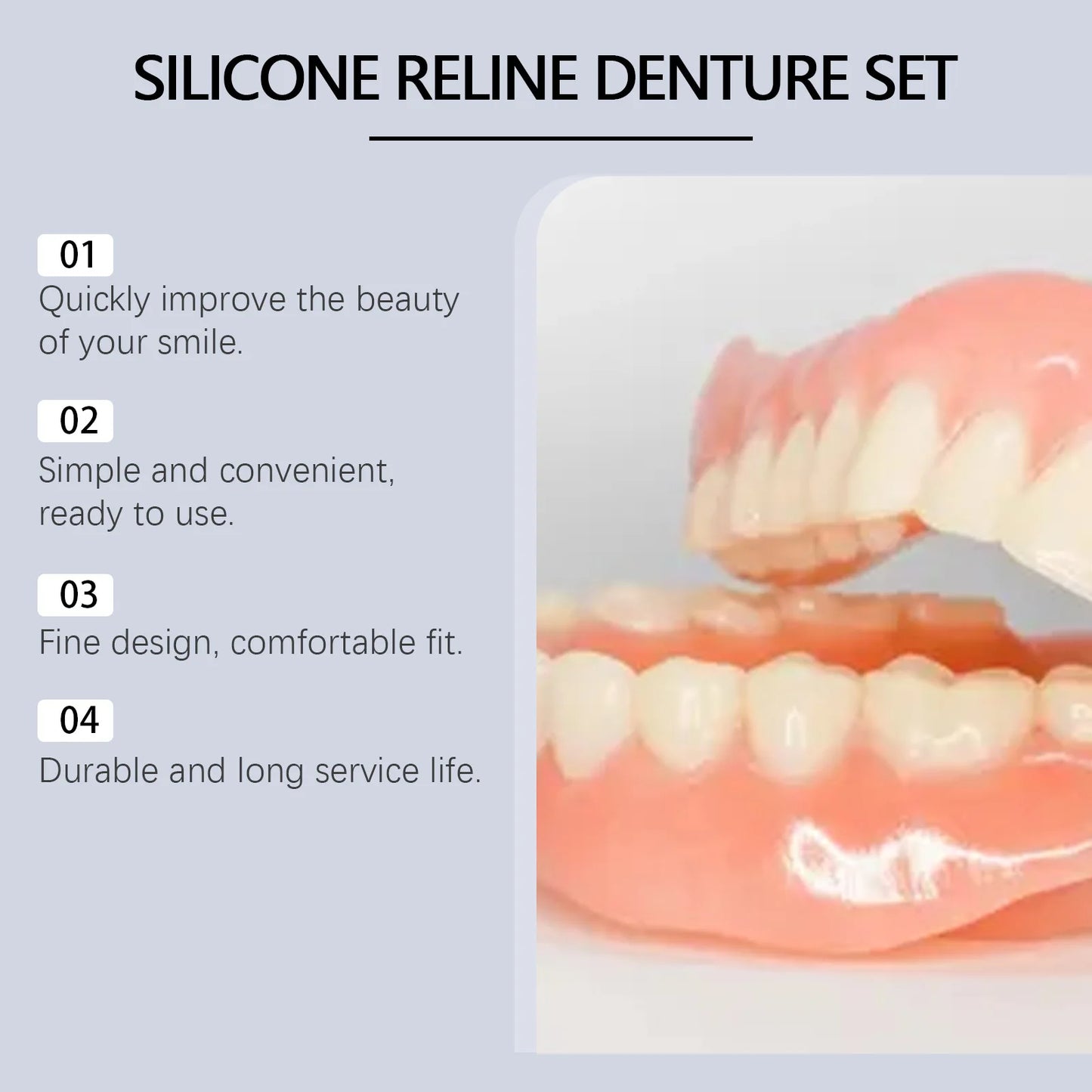 Trendryan™ Silicone Lined Denture Set (ADA Recommended)